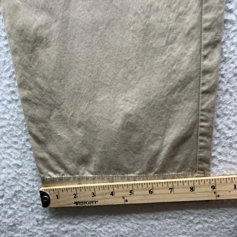 Polo Ralph Lauren Pants Mens 38x30 Beige Chino Khaki‎ Preppy Casual Flat Front